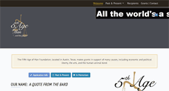 Desktop Screenshot of 5thage.org